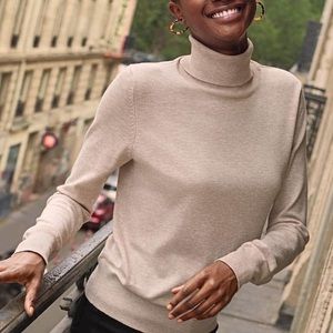 H&M Taupe Knit Turtleneck